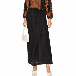 El Corte Inglés Black Linen Maxi Skirt – Size medium /large